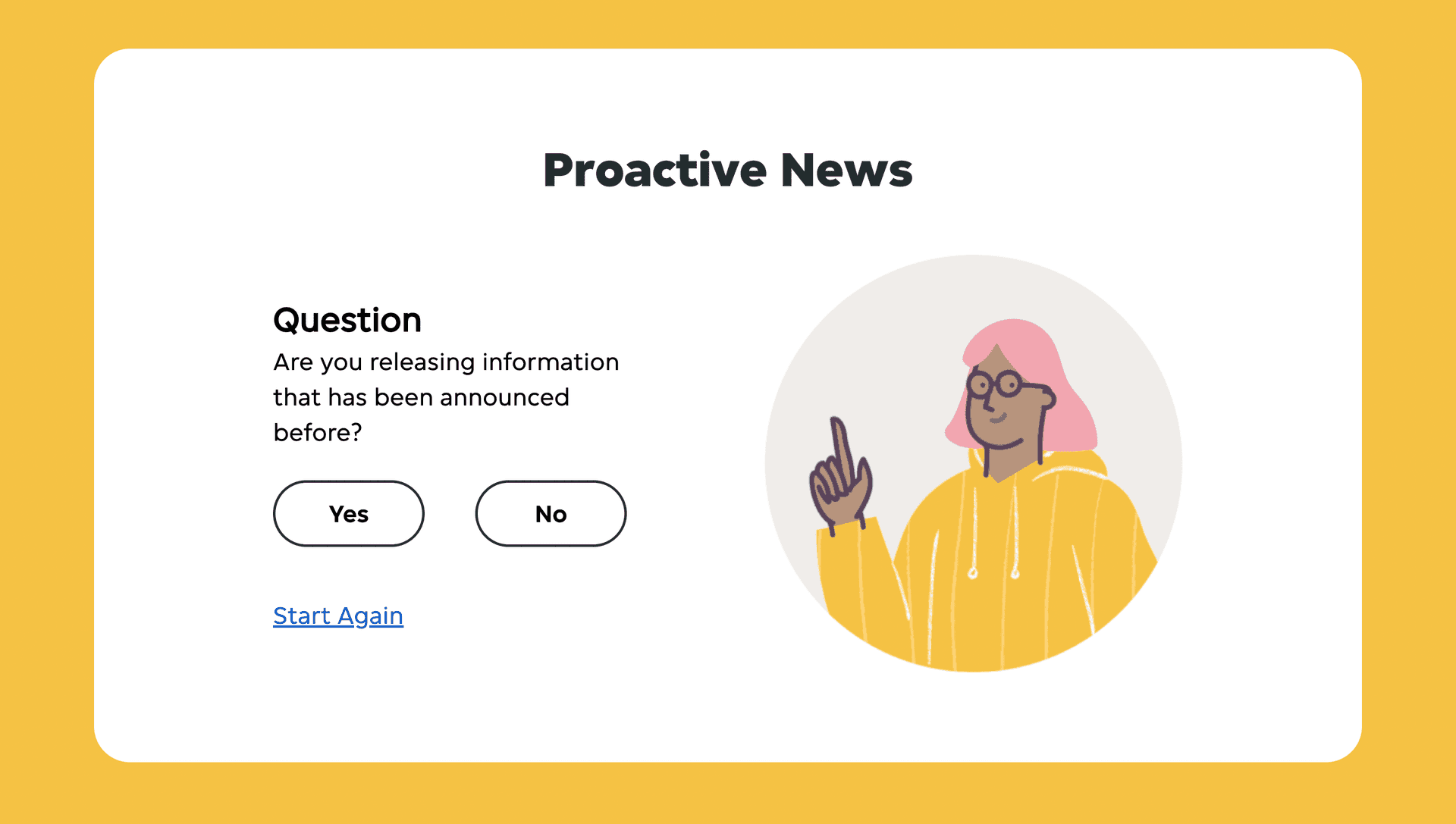 Proactive question design